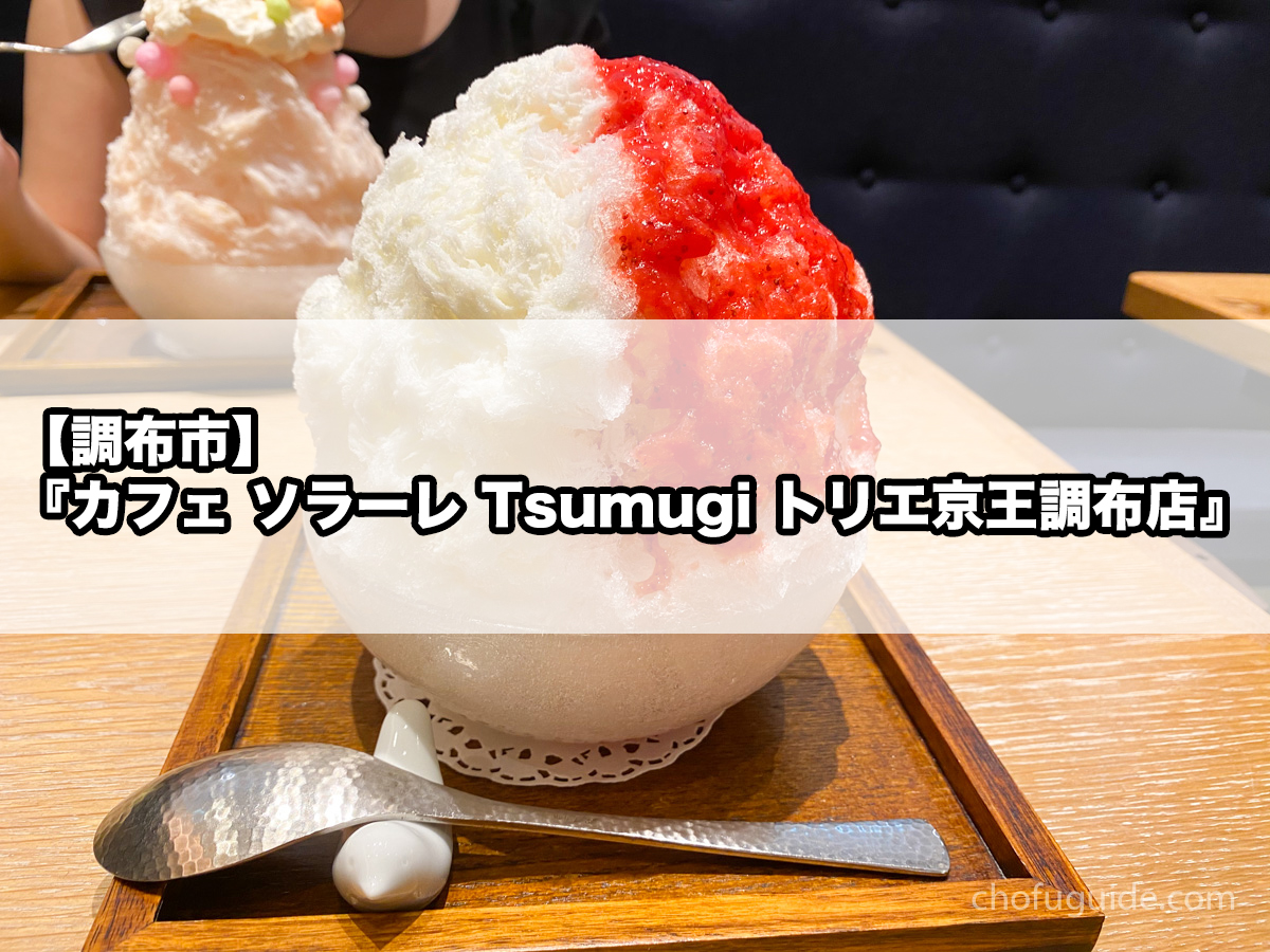 【調布市】『カフェ ソラーレ Tsumugi トリエ京王調布店』で和のランチと季節のかき氷を堪能！